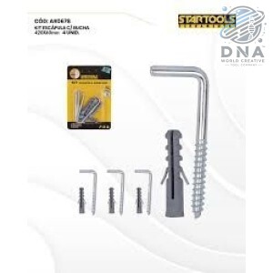 CARTELA ESCAPULA C/ BUCHA 420 X 60MM 4UN AR0678