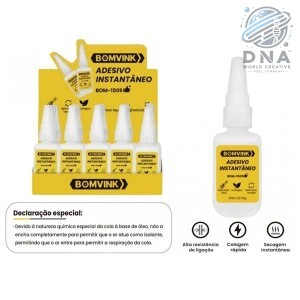 ADESIVO COLA INSTANTÂNEA 20 GRAMAS BOM-1509