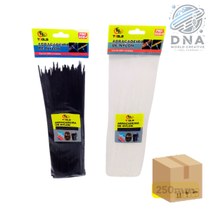 ABRAÇADEIRA DE NYLON 3,6 X 250MM C/100 FBG - 3054 PRETA