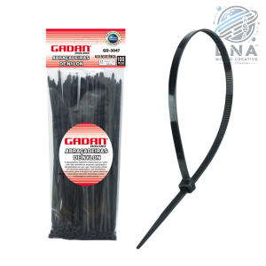 ABRAÇADEIRA DE NYLON - 3.6X200MM C/ 100UN. PRETA - GD 3047