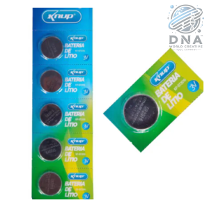 BATERIA DE LITIO BT2016 KNUP C/ 5 UNIDADES