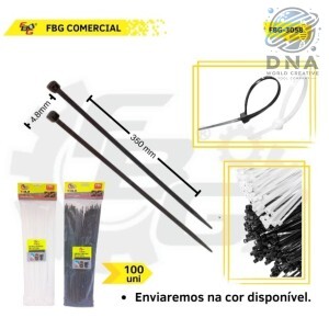 ABRAÇADEIRA DE NYLON 4,8 X 350MM C/100 FBG - 3058 BRANCA
