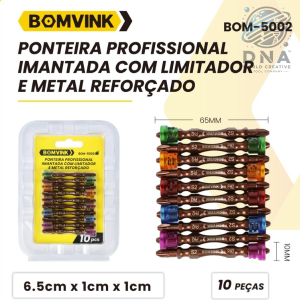 BITS PONTEIRA PHILLIPS 10 PÇS MAGNETICAS C/ LIMITADOR BOM-5002
