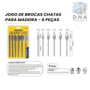 BROCAS CHATA P/ MADEIRA C/ 6 UN BOM-5031
